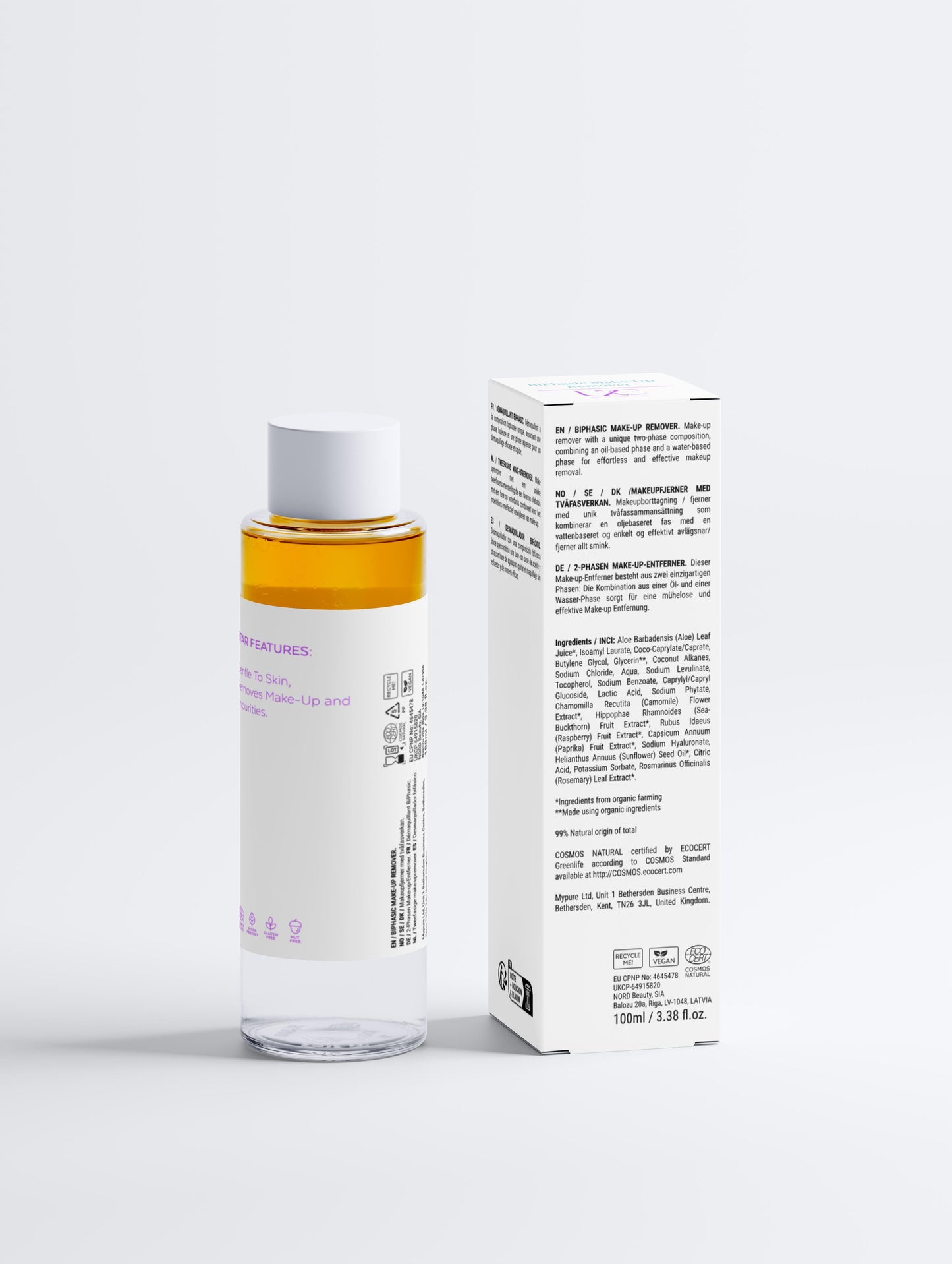 BiPhasic sminkborttagare