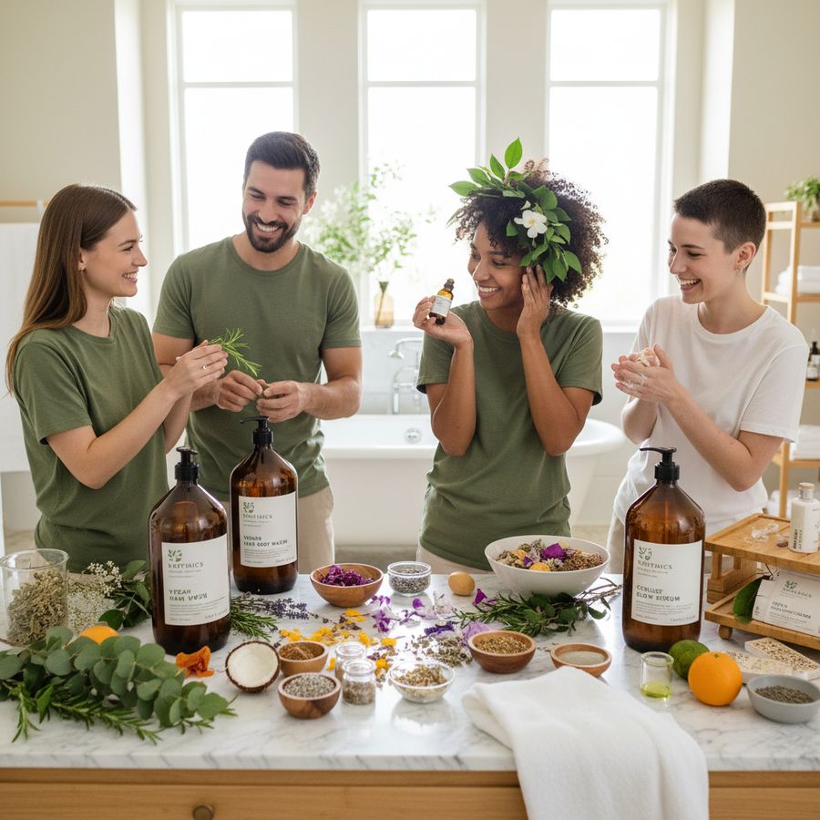 How vegan hair and body washes cleanse and nourish skin