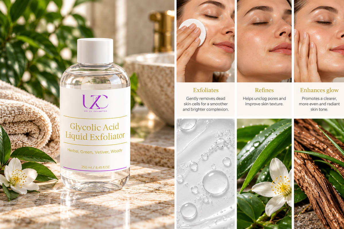 Flüssiges Peeling mit Glykolsäure