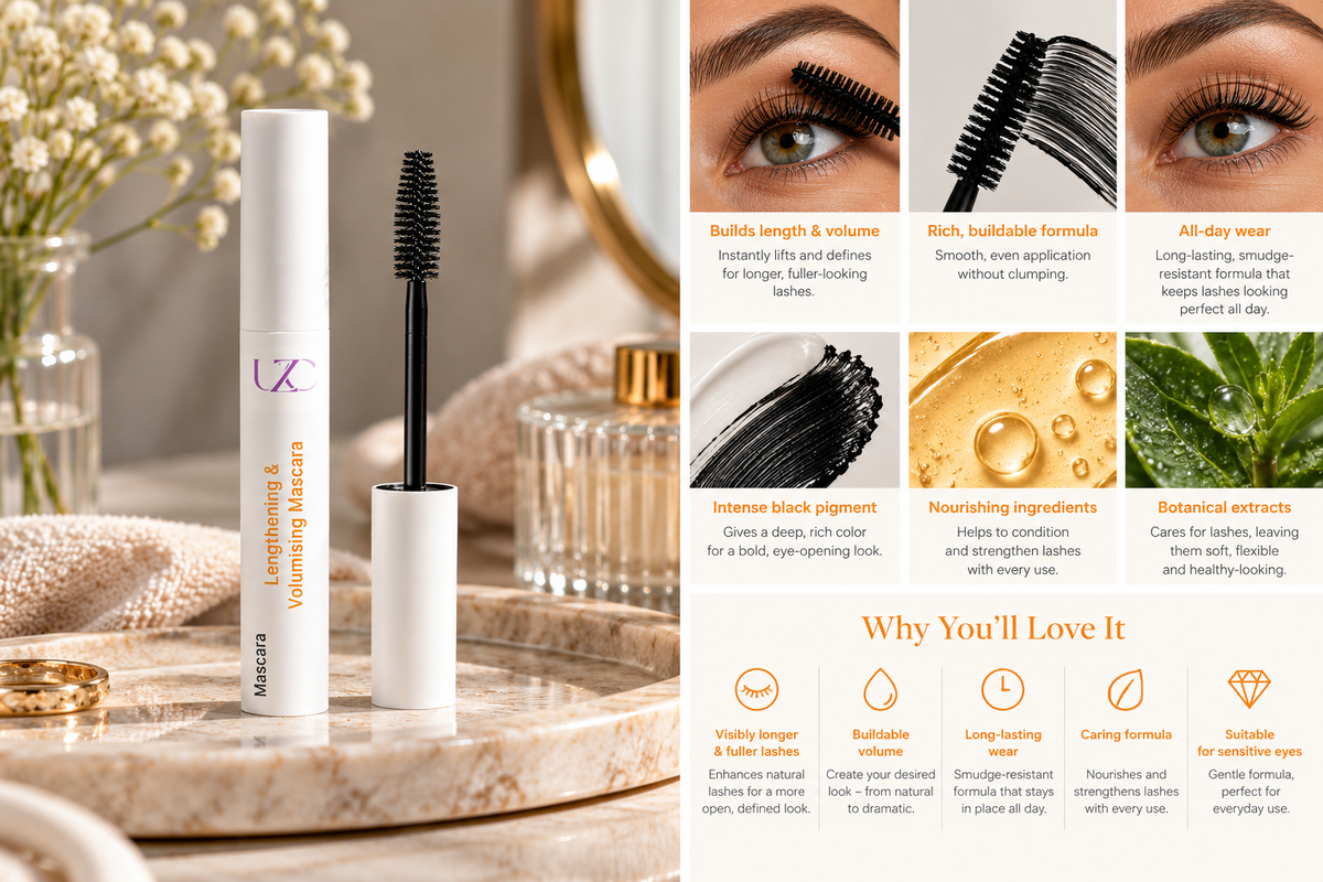 Verlängernde und volumengebende Mascara