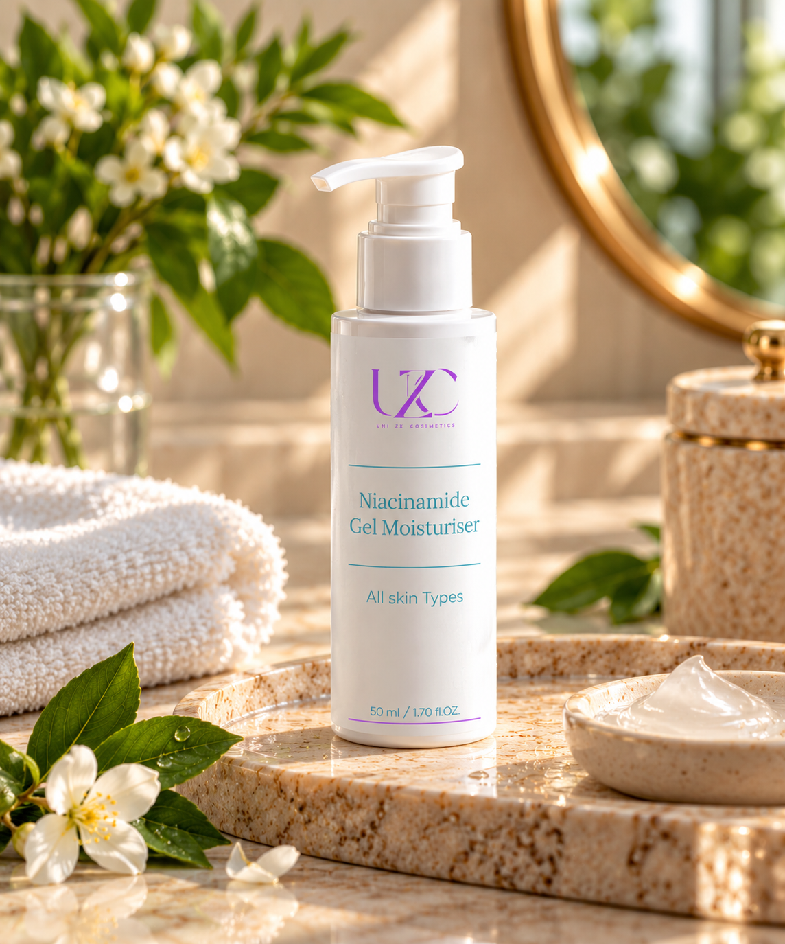 Niacin amid Gel Feuchtigkeit creme