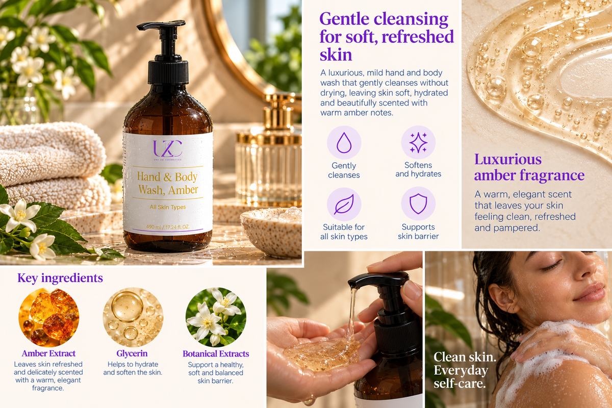 Patchouli & Amber Vanilla Hand- und Duschgel