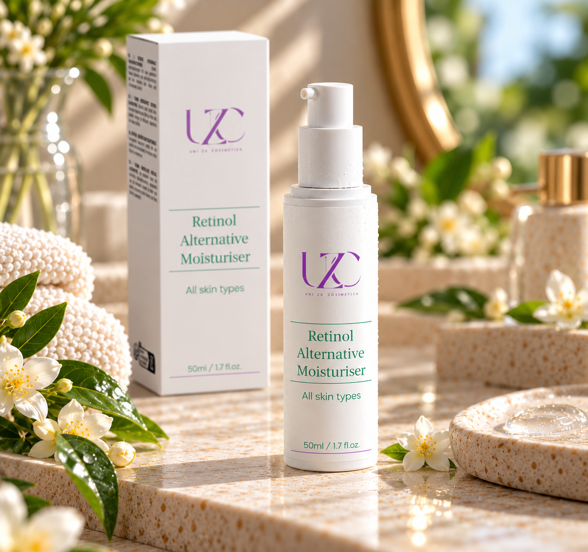 Feuchtigkeitscreme mit Retinol-Alternative