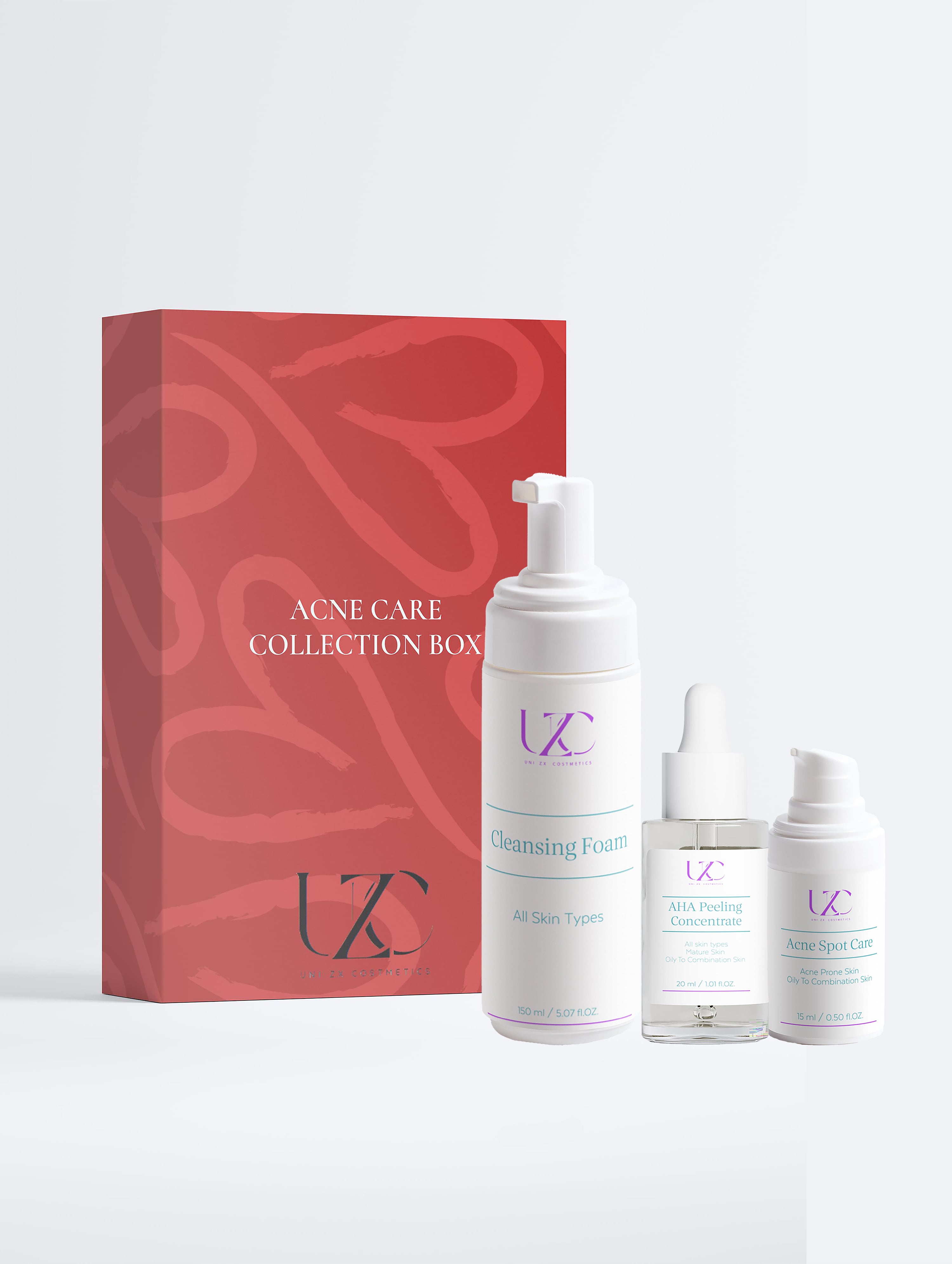 Acne Care Collection – Clear Skin Routine Set – UNIZXC Cosmetics
