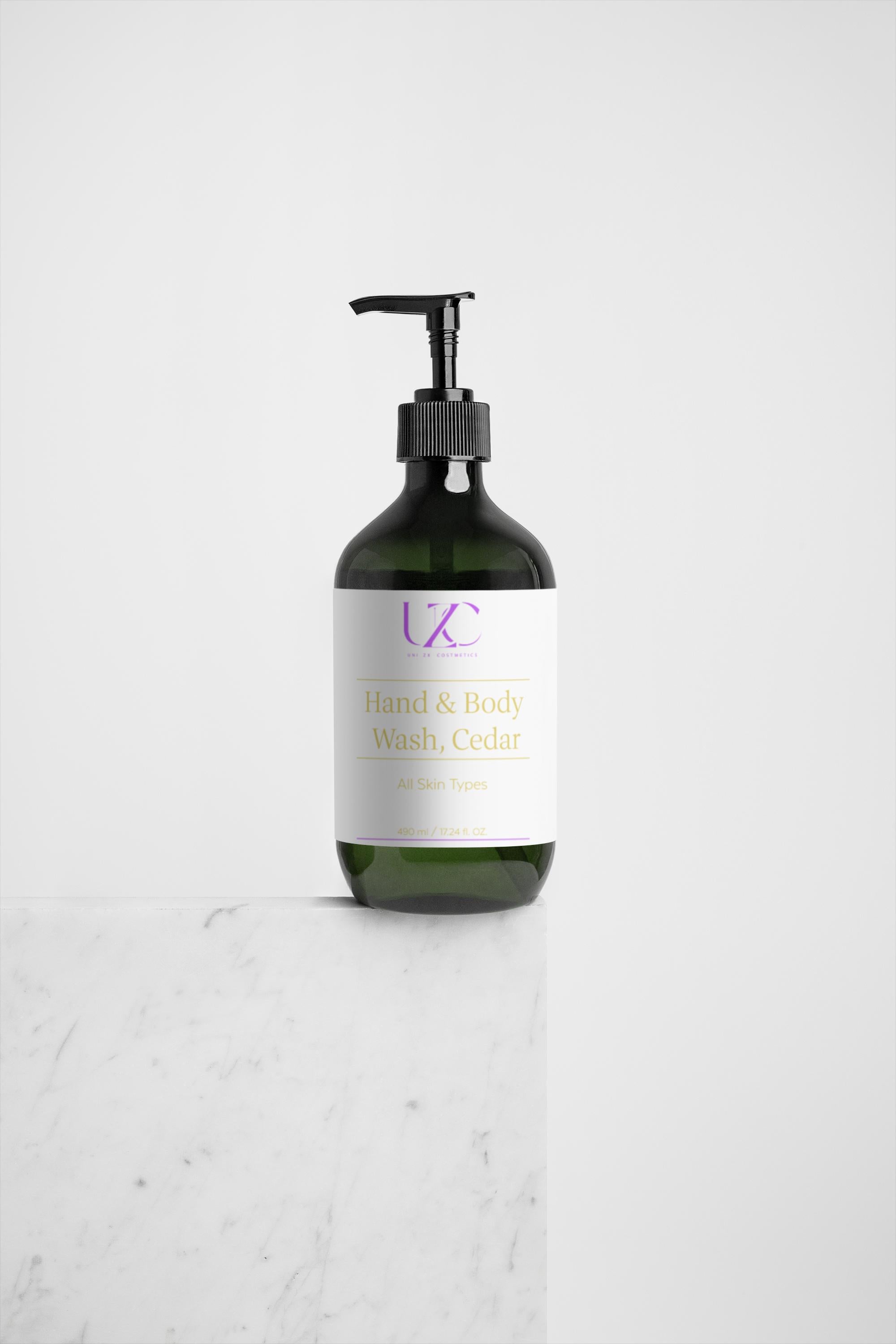 Peppermint & Dark Cedar Hand & Body Wash – Hydrating, Fresh & Gentle