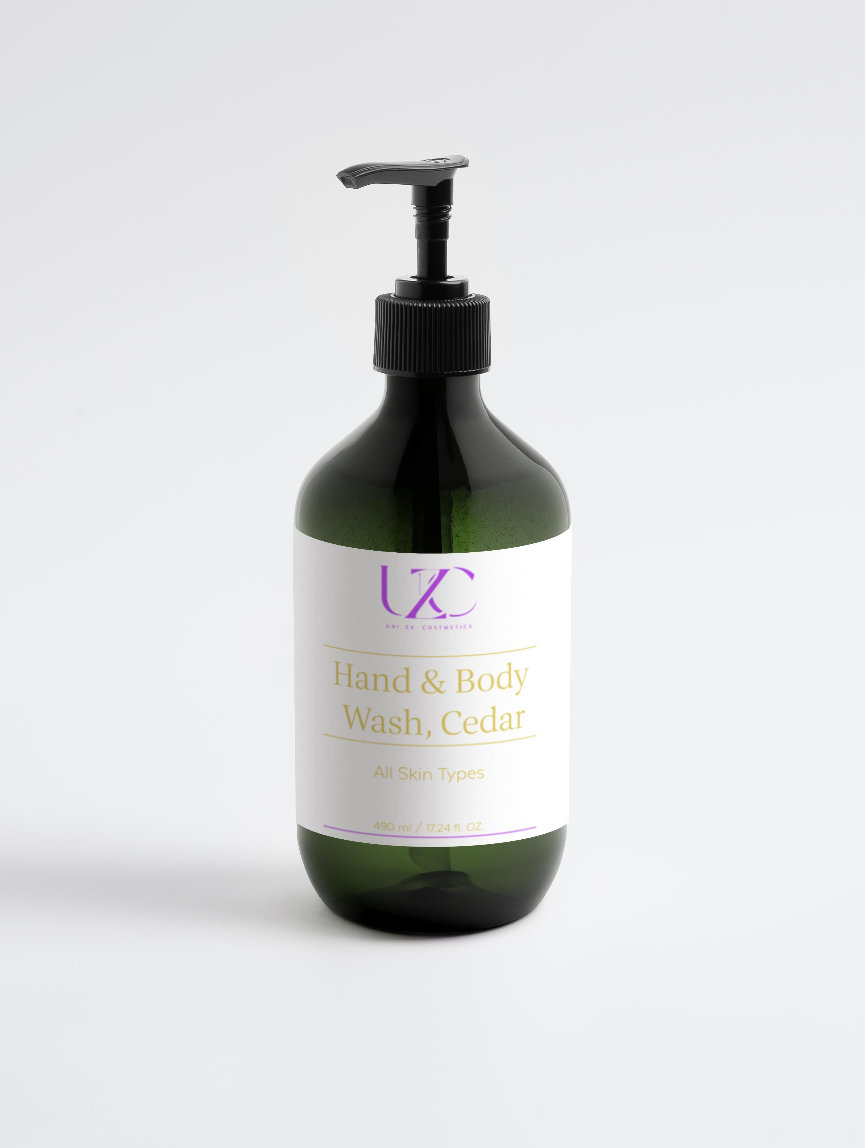 Peppermint & Dark Cedar Hand & Body Wash – Hydrating, Fresh & Gentle